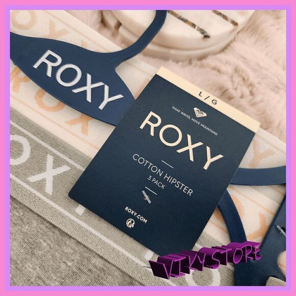 NWT {Roxy} Chic Essentials:  Pack of 3 Hipsters, LARGE NWT - Picture 5 of 5